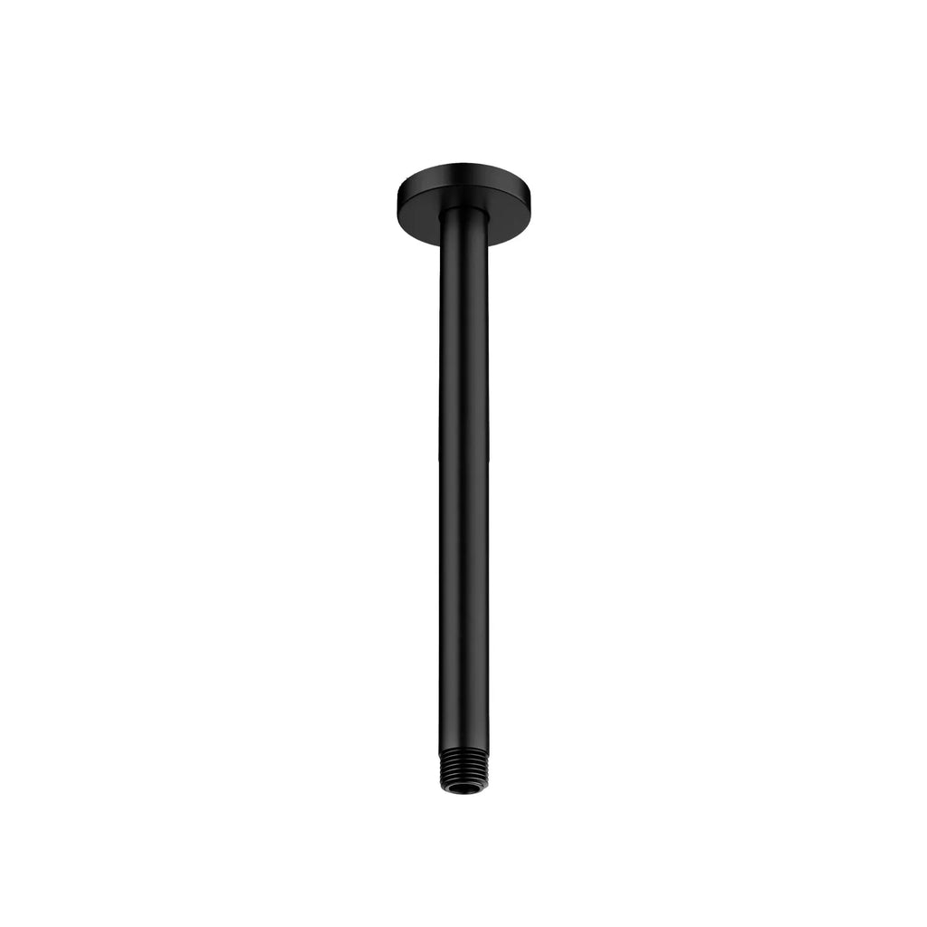 150/200/250/300mm Brass Ceiling Shower Arm – Ceiling Mounted Shower Connection – BSA1501 Matte Black 250mm