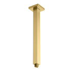 150/200/250/300mm Square Ceiling Mounted Shower Arm – Solid Brass Shower Arm – BSA1503 Brushed Gold 300mm