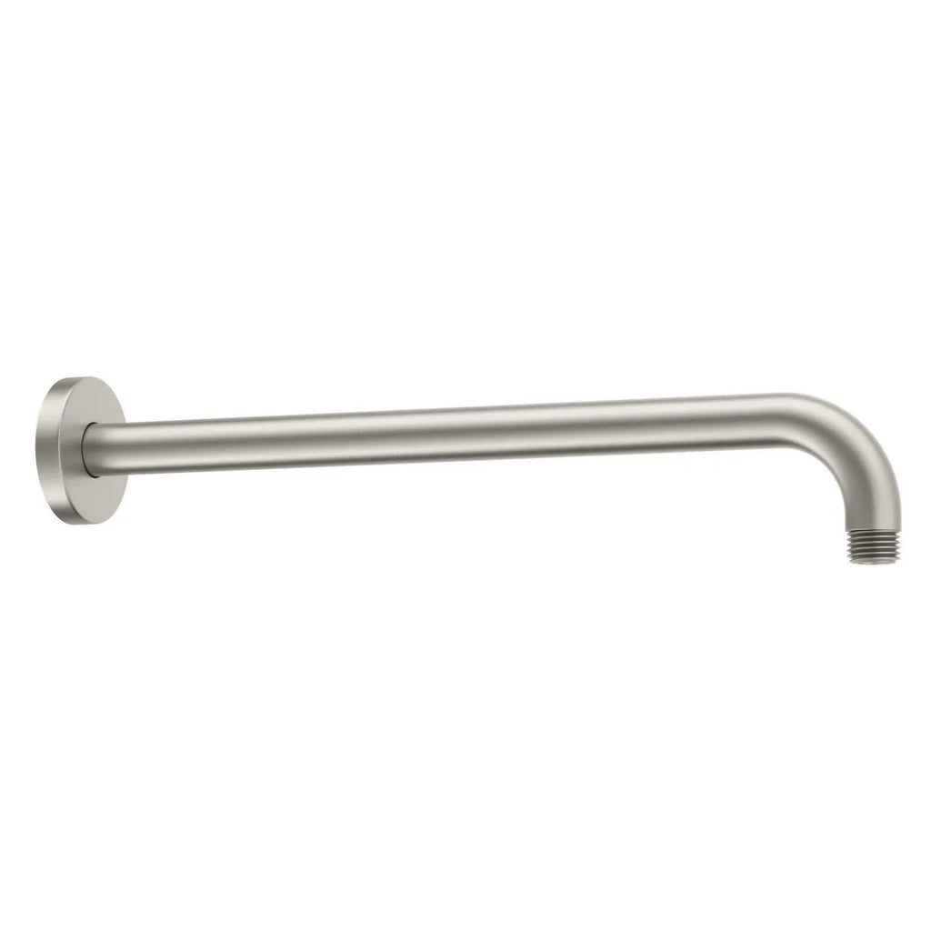 BSA3501/BSA4001 Solid Brass Wall Mounted Shower Arm – 1/2" Thread – 350/400mm Length Brushed Nickel 350mm