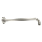 BSA3501/BSA4001 Solid Brass Wall Mounted Shower Arm – 1/2" Thread – 350/400mm Length Brushed Nickel 350mm
