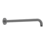 BSA3501/BSA4001 Solid Brass Wall Mounted Shower Arm – 1/2" Thread – 350/400mm Length Brushed Gun Metal 350mm