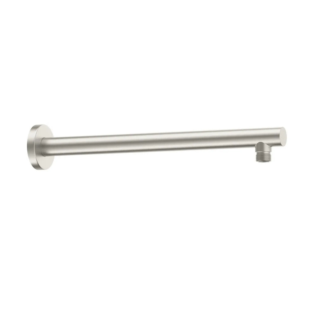 350/400mm Solid Brass Straight Wall Mounted Shower Arm with Flange-BSA3502/BSA4002 Brushed Nickel 350mm