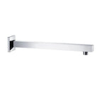 BSA3504/BSA4004 Solid Brass Square Straight Wall Mounted Shower Arm – 1/2" Thread – 350/400mm Length Chrome 350mm