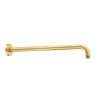 BSA3501/BSA4001 Solid Brass Wall Mounted Shower Arm – 1/2" Thread – 350/400mm Length Brushed Gold 400mm