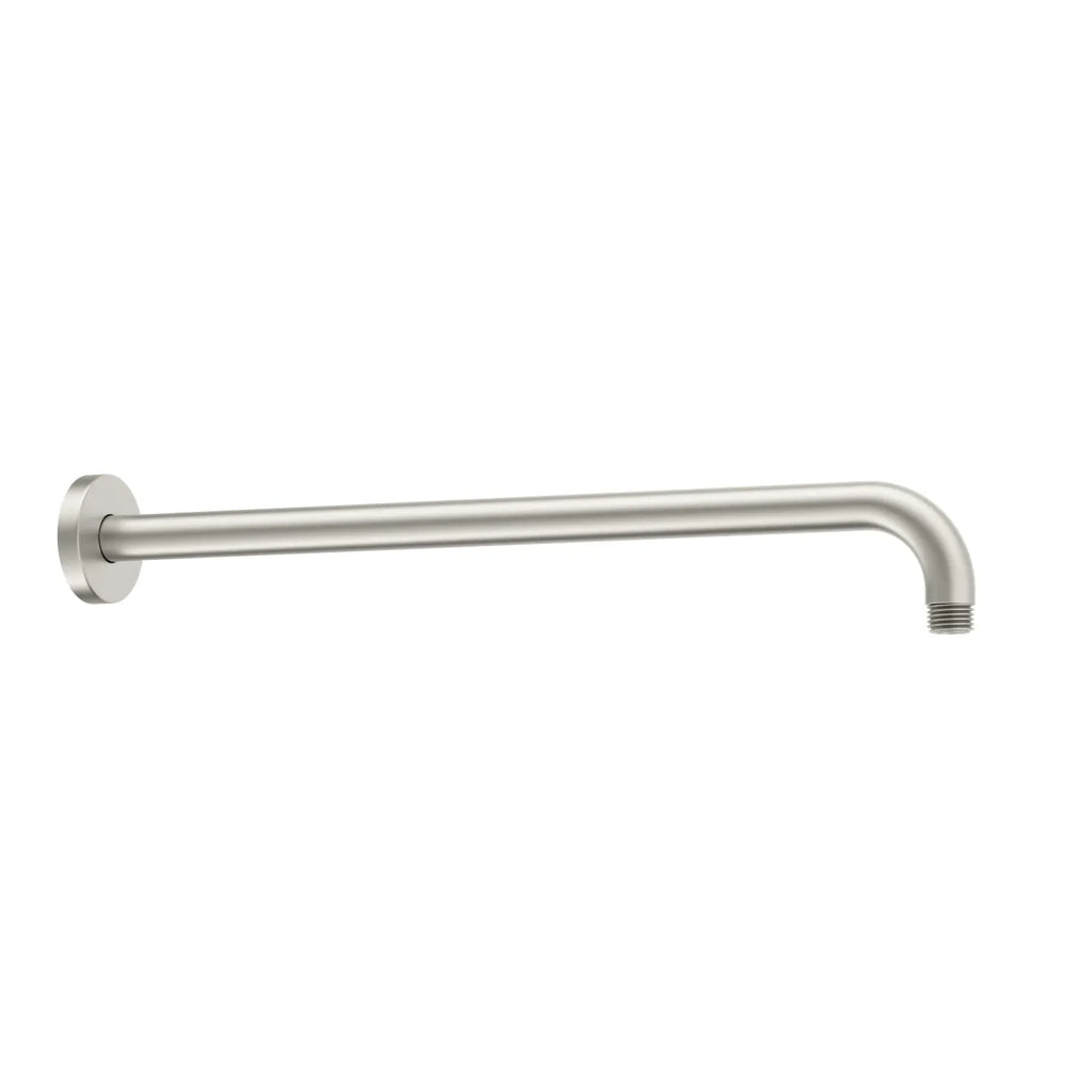 BSA3501/BSA4001 Solid Brass Wall Mounted Shower Arm – 1/2" Thread – 350/400mm Length Brushed Nickel 400mm