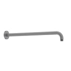 BSA3501/BSA4001 Solid Brass Wall Mounted Shower Arm – 1/2" Thread – 350/400mm Length Brushed Gun Metal 400mm