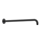 BSA3501/BSA4001 Solid Brass Wall Mounted Shower Arm – 1/2" Thread – 350/400mm Length Matte Black 400mm
