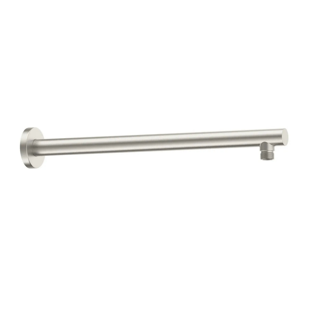 350/400mm Solid Brass Straight Wall Mounted Shower Arm with Flange-BSA3502/BSA4002 Brushed Nickel 400mm