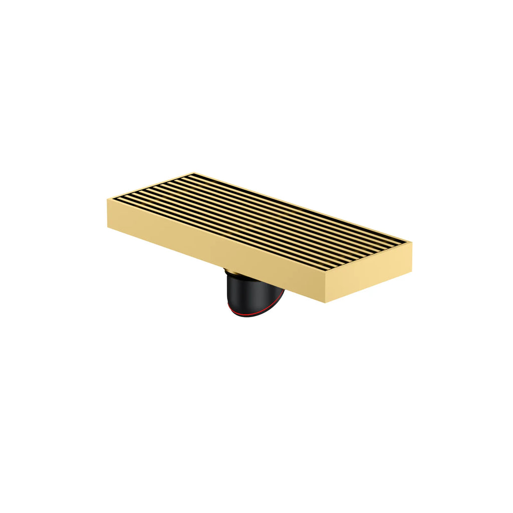 SUS 304 Linear Shower Drain – Self-Closing Drain Core – BSD0911 Brushed Gold