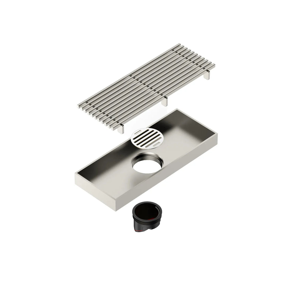 SUS 304 Linear Shower Drain – Self-Closing Drain Core – BSD0911