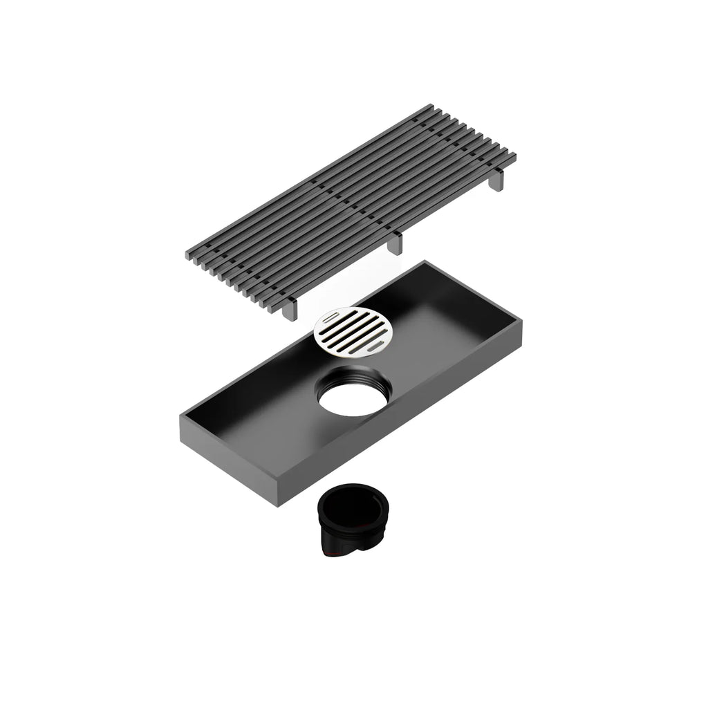 SUS 304 Linear Shower Drain – Self-Closing Drain Core – BSD0911
