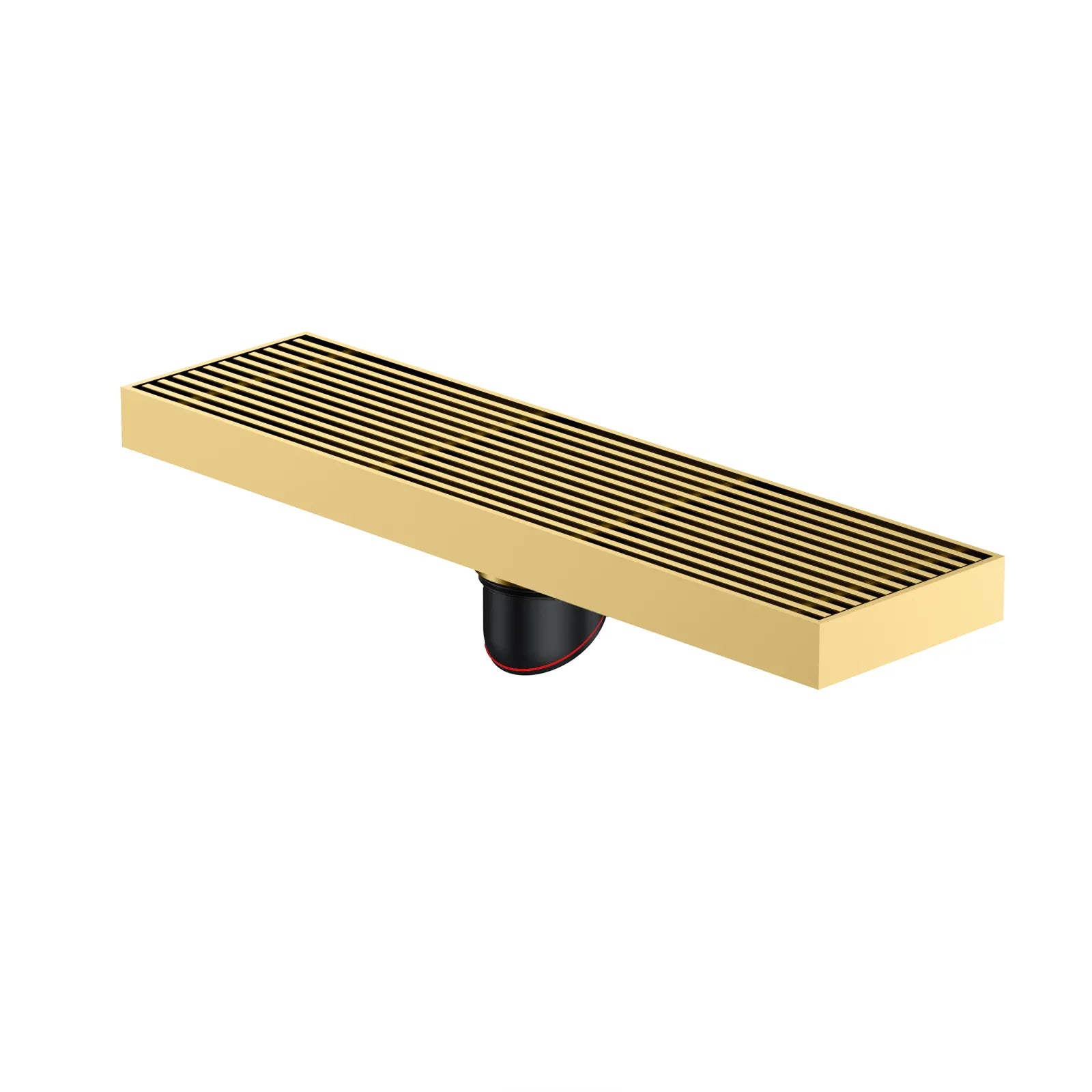 300x80mm SUS 304 Linear Shower Drain – Self-Closing Drain Core – BSD0912 Brushed Gold