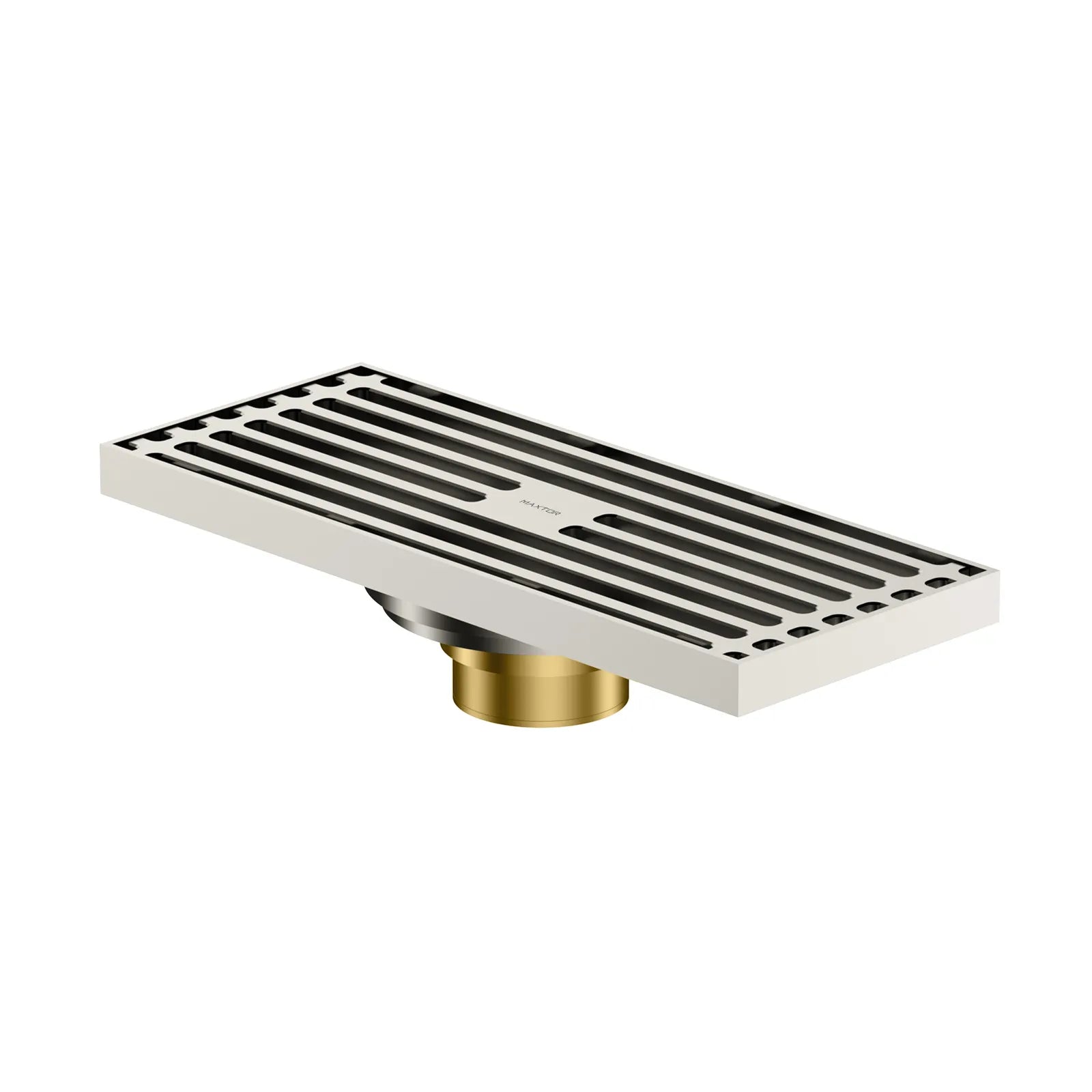 200x80mm SUS 304 Linear Shower Drain – Self-Closing Drain Core – BSD0914 Brushed Nickel