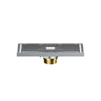 200x80mm SUS 304 Linear Shower Drain – Self-Closing Drain Core – BSD0914