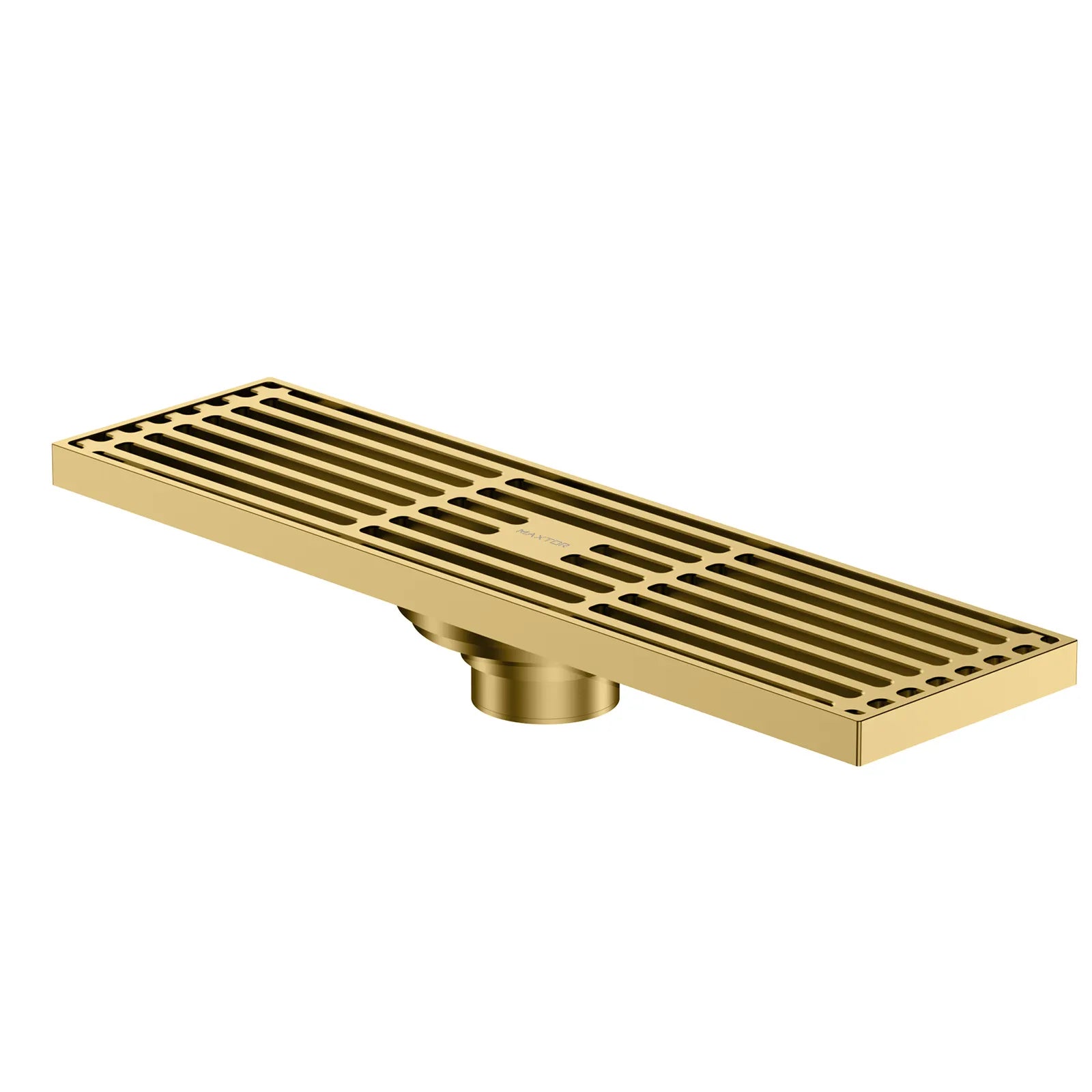 300x80mm SUS 304 Linear Shower Drain – Self-Closing Drain Core – BSD0915 Brushed Gold