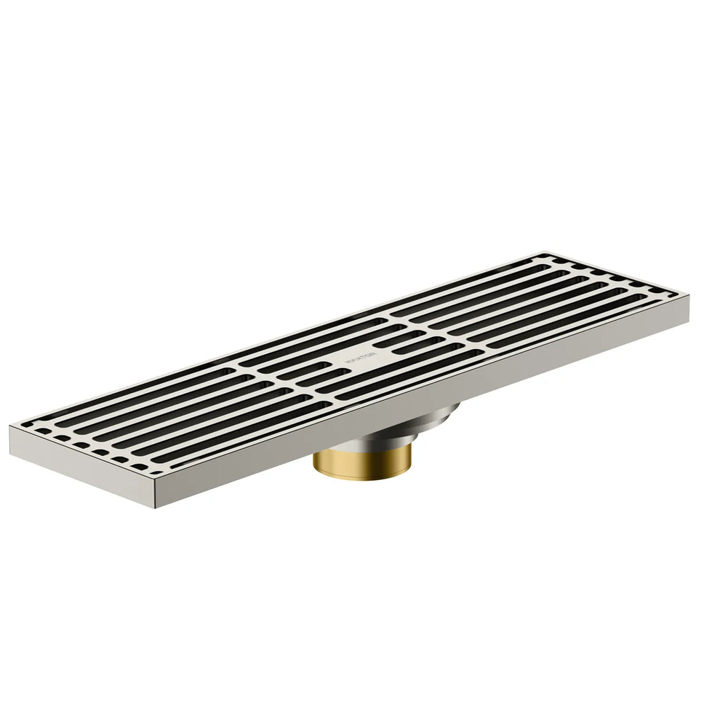 300x80mm SUS 304 Linear Shower Drain – Self-Closing Drain Core – BSD0915