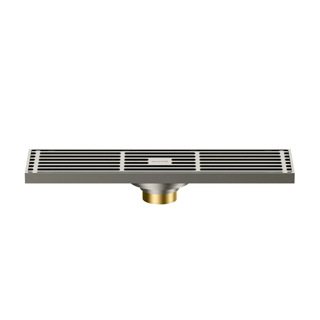 300x80mm SUS 304 Linear Shower Drain – Self-Closing Drain Core – BSD0915
