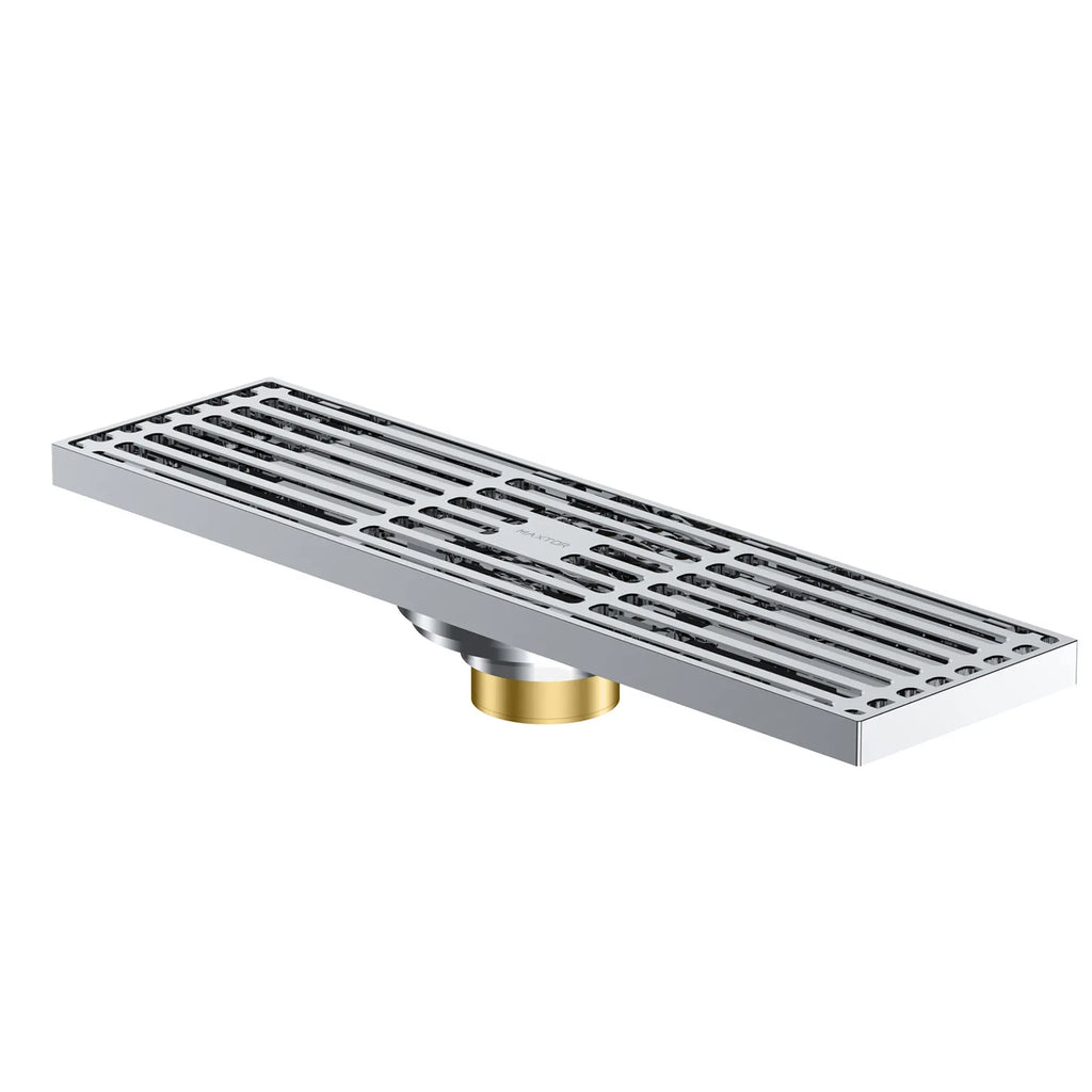 300x80mm SUS 304 Linear Shower Drain – Self-Closing Drain Core – BSD0915 Chrome