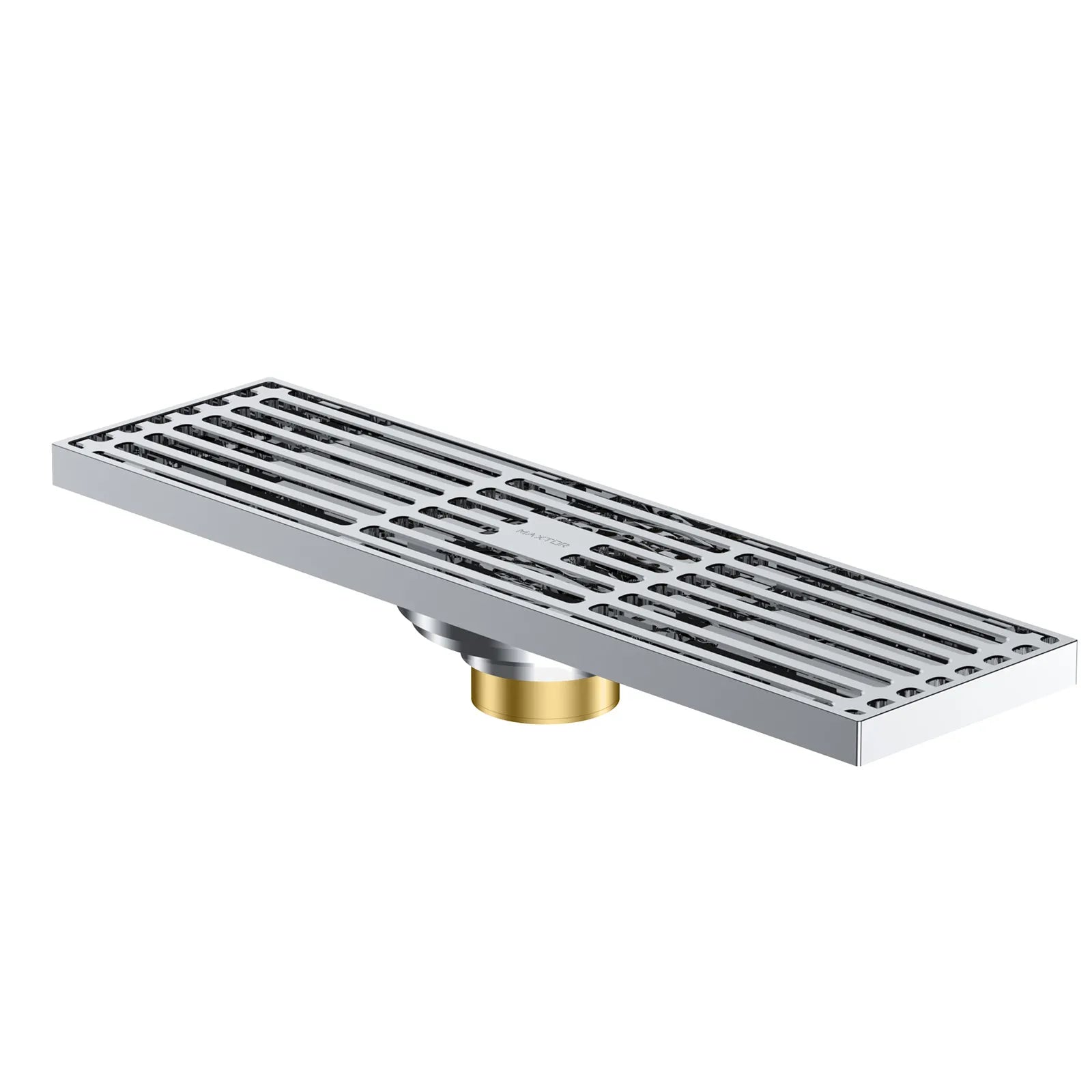 300x80mm SUS 304 Linear Shower Drain – Self-Closing Drain Core – BSD0915 Chrome