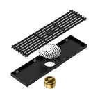 300x80mm SUS 304 Linear Shower Drain – Self-Closing Drain Core – BSD0915