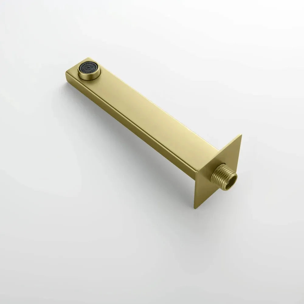 Wall-Mount Square Bath Spout – 180mm Solid Brass or SUS 304 with NEOPERL Aerator-BS0400