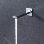 Wall-Mount Square Bath Spout – 180mm Solid Brass or SUS 304 with NEOPERL Aerator-BS0400