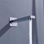 Wall-Mount Square Bath Spout – 180mm Solid Brass or SUS 304 with NEOPERL Aerator-BS0400