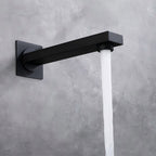 Wall-Mount Square Bath Spout – 180mm Solid Brass with NEOPERL BS0100