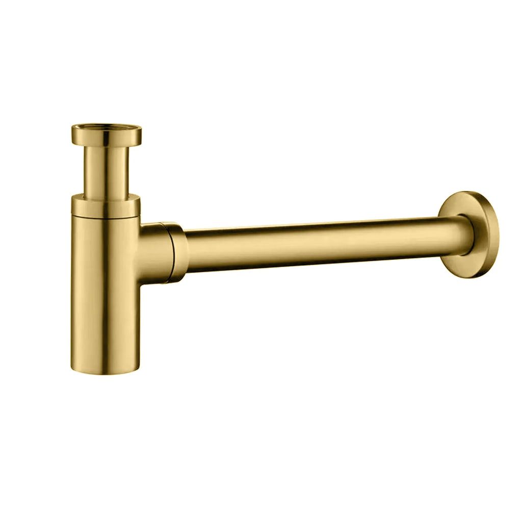 Bathroom Basin Bottle Trap – Solid Brass Anti-Odor Drain Trap – BT0001 Brushed Gold