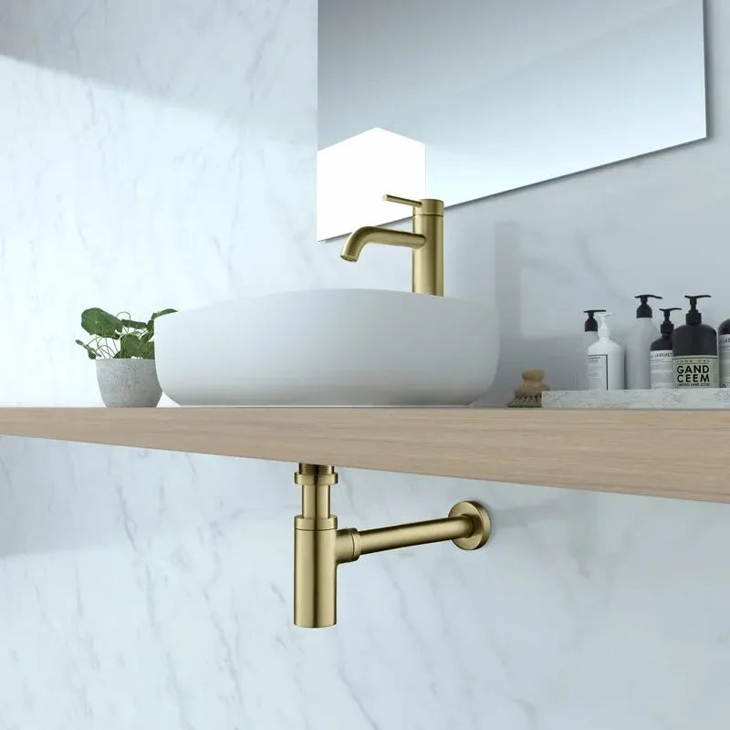 Bathroom Basin Bottle Trap – Solid Brass Anti-Odor Drain Trap – BT0001
