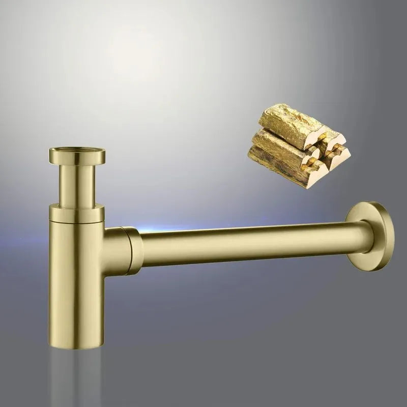 Bathroom Basin Bottle Trap – Solid Brass Anti-Odor Drain Trap – BT0001