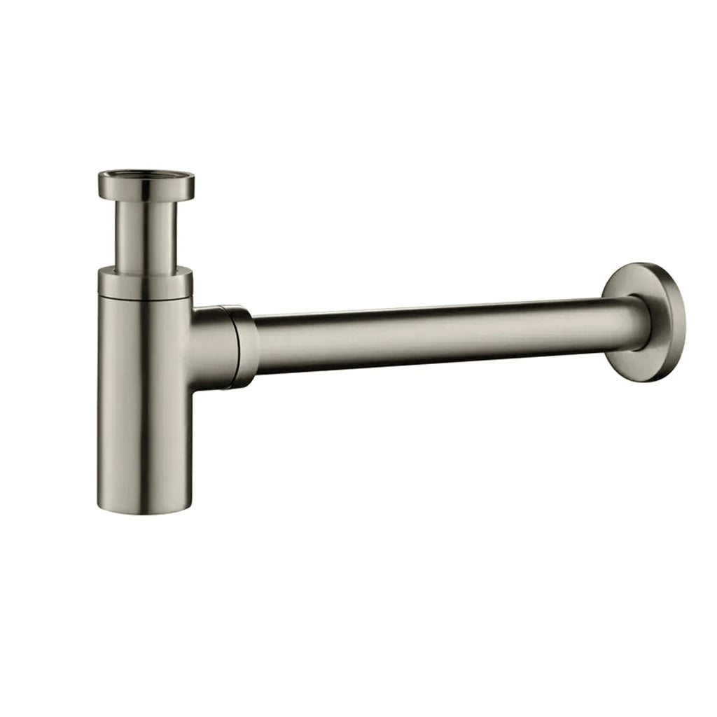 Bathroom Basin Bottle Trap – Solid Brass Anti-Odor Drain Trap – BT0001 Brushed Nickel