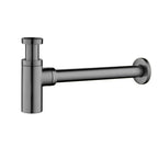 Bathroom Basin Bottle Trap – Solid Brass Anti-Odor Drain Trap – BT0001 Brushed Gun Metal