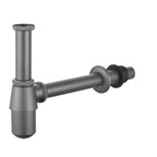 Bathroom Basin Bottle Trap with Extension Pipe – Anti-Odor Drain Trap – BT0002 Brushed Gun Metal