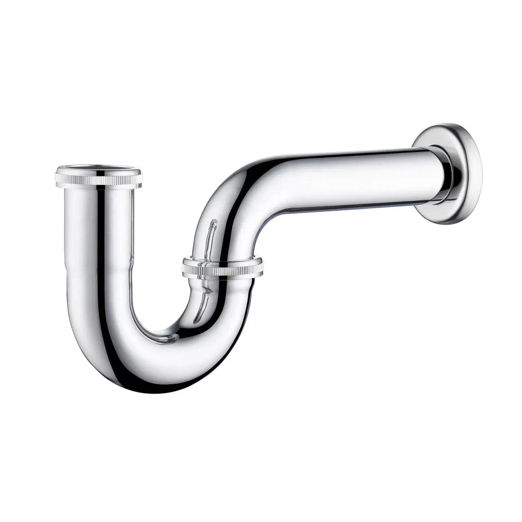 Bathroom Basin P-Trap with Extension Pipe – Decorative Drain Trap – BT0003A Chrome