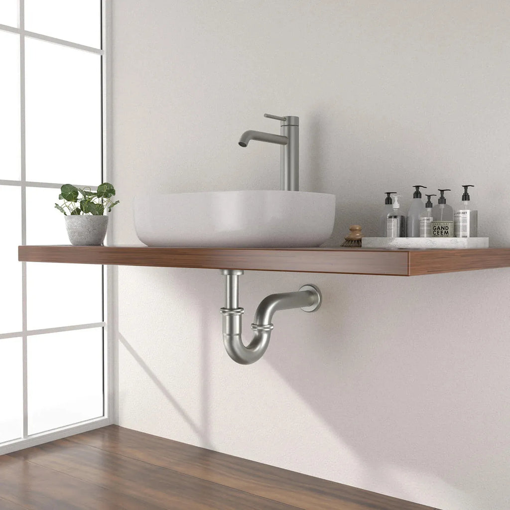 Pop-Up vessel sink / countertop basin Drain with P-Trap Set – Without Overflow – PD0006