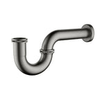 Bathroom Basin P-Trap with Extension Pipe – Decorative Drain Trap – BT0003A Brushed Gun Metal
