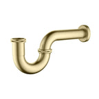 Bathroom Basin P-Trap with Extension Pipe – Decorative Drain Trap – BT0003 Brushed Gold