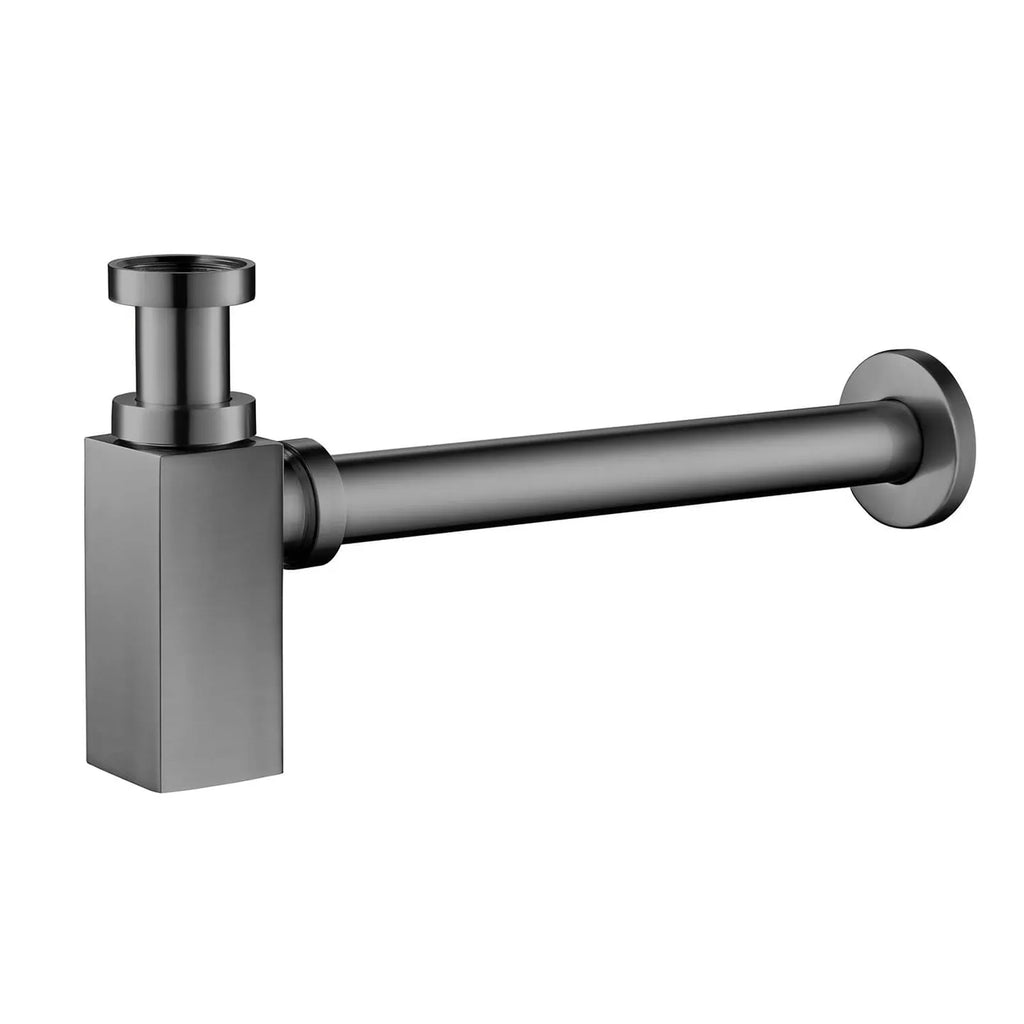 Square Bathroom Basin Bottle Trap with Extension Pipe – Anti-Odor Decorative Drain Trap – BT0004