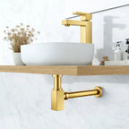 Square Bathroom Basin Bottle Trap with Extension Pipe – Anti-Odor Decorative Drain Trap – BT0004
