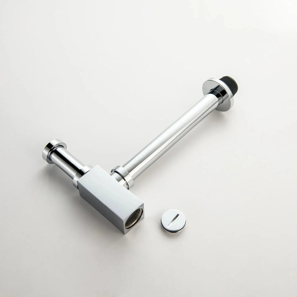 Square Bathroom Basin Bottle Trap with Extension Pipe – Anti-Odor Decorative Drain Trap – BT0004