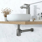 Square Bathroom Basin Bottle Trap with Extension Pipe – Anti-Odor Decorative Drain Trap – BT0004