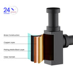 Square Bathroom Basin Bottle Trap with Extension Pipe – Anti-Odor Decorative Drain Trap – BT0004