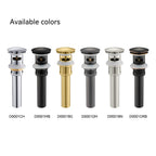 Overflow Pop-Up Basin Drain with SUS Stainless Steel Pipe – Solid Brass Construction – D0001