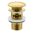 1-1/4 Inch Overflow Pop-Up Basin Drain – Solid Brass Construction – D0011 Brushed Gold
