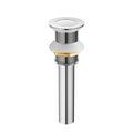Pop-Up Basin Drain with SUS Stainless Steel Pipe-D9002 Chrome