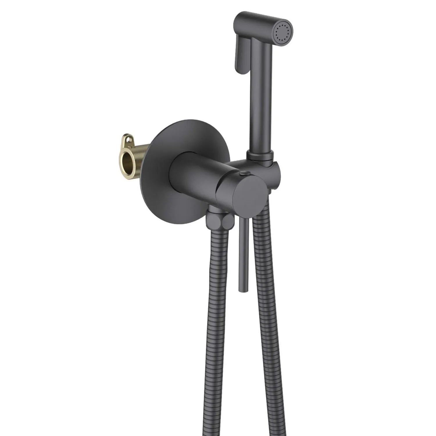 Circular Wall Mounted Bidet Spray Mixer HB2001 Matte Black