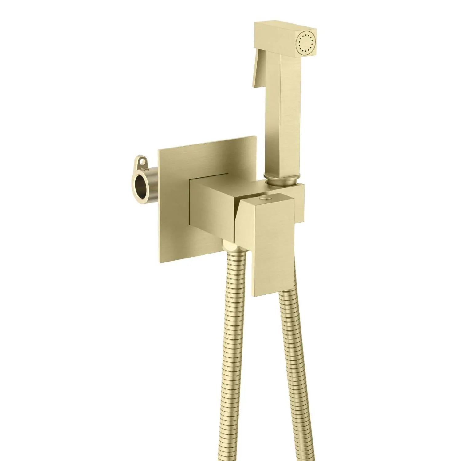 HB2002 Cube Square Brass bidet spray--Wall Concealed Hand Bidet with spray