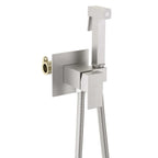 HB2002 Cube Square Brass bidet spray--Wall Concealed Hand Bidet with spray