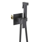 HB2002 Cube Square Brass bidet spray--Wall Concealed Hand Bidet with spray